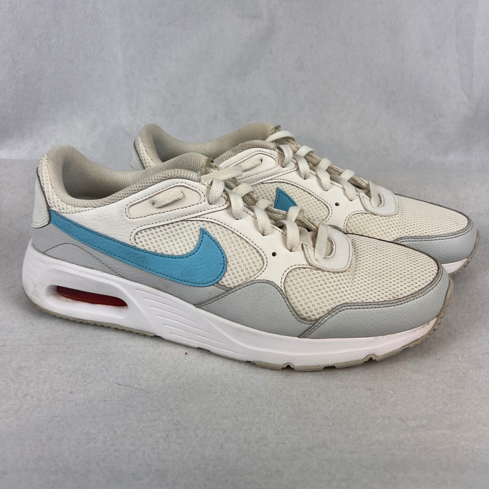 Nike Mens White Leather Air Max SC Lagoon Pulse Sneakers 11.5 CW4555-100 Shoes